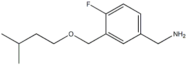 {4-fluoro-3-[(3-methylbutoxy)methyl]phenyl}methanamine Structure