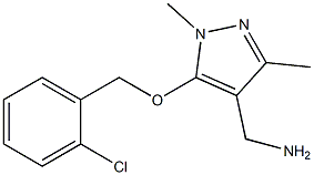 {5-[(2-chlorophenyl)methoxy]-1,3-dimethyl-1H-pyrazol-4-yl}methanamine