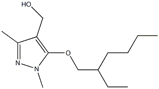 {5-[(2-ethylhexyl)oxy]-1,3-dimethyl-1H-pyrazol-4-yl}methanol,1177286-91-7,结构式