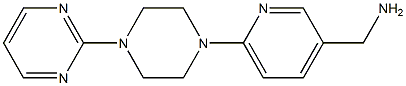 {6-[4-(pyrimidin-2-yl)piperazin-1-yl]pyridin-3-yl}methanamine Structure