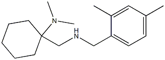 1-({[(2,4-dimethylphenyl)methyl]amino}methyl)-N,N-dimethylcyclohexan-1-amine,,结构式