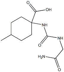  1-({[(2-amino-2-oxoethyl)amino]carbonyl}amino)-4-methylcyclohexanecarboxylic acid