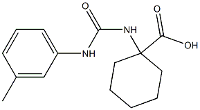 1-({[(3-methylphenyl)amino]carbonyl}amino)cyclohexanecarboxylic acid Struktur