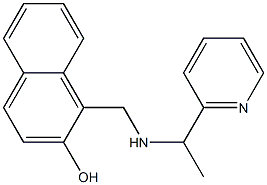 1-({[1-(pyridin-2-yl)ethyl]amino}methyl)naphthalen-2-ol|