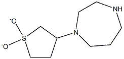 1-(1,1-dioxidotetrahydrothien-3-yl)-1,4-diazepane 化学構造式
