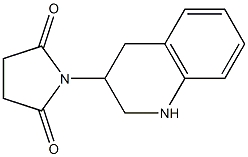 1-(1,2,3,4-tetrahydroquinolin-3-yl)pyrrolidine-2,5-dione,,结构式