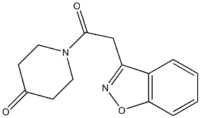 1-(1,2-benzisoxazol-3-ylacetyl)piperidin-4-one Structure