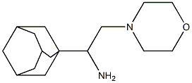 1-(1-adamantyl)-2-morpholin-4-ylethanamine Struktur