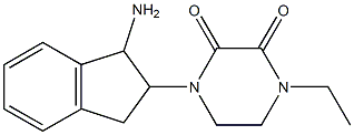 1-(1-amino-2,3-dihydro-1H-inden-2-yl)-4-ethylpiperazine-2,3-dione Structure
