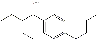 1-(1-amino-2-ethylbutyl)-4-butylbenzene Struktur