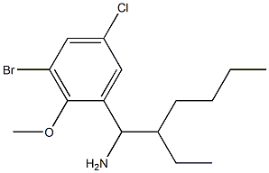 1-(1-amino-2-ethylhexyl)-3-bromo-5-chloro-2-methoxybenzene|