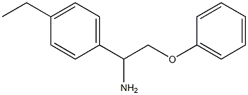 1-(1-amino-2-phenoxyethyl)-4-ethylbenzene Structure