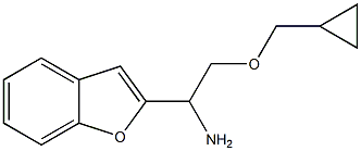 1-(1-benzofuran-2-yl)-2-(cyclopropylmethoxy)ethan-1-amine Structure