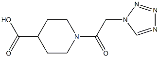 1-(1H-tetrazol-1-ylacetyl)piperidine-4-carboxylic acid,,结构式