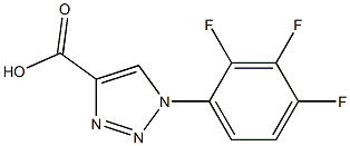 1-(2,3,4-trifluorophenyl)-1H-1,2,3-triazole-4-carboxylic acid,,结构式