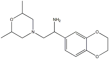 1-(2,3-dihydro-1,4-benzodioxin-6-yl)-2-(2,6-dimethylmorpholin-4-yl)ethanamine Structure