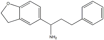 1-(2,3-dihydro-1-benzofuran-5-yl)-3-phenylpropan-1-amine,,结构式