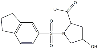 1-(2,3-dihydro-1H-indene-5-sulfonyl)-4-hydroxypyrrolidine-2-carboxylic acid