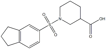 1-(2,3-dihydro-1H-indene-5-sulfonyl)piperidine-3-carboxylic acid