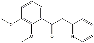 1-(2,3-dimethoxyphenyl)-2-(pyridin-2-yl)ethan-1-one,,结构式