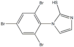 1-(2,4,6-tribromophenyl)-1H-imidazole-2-thiol,,结构式