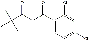 1-(2,4-dichlorophenyl)-4,4-dimethylpentane-1,3-dione 化学構造式