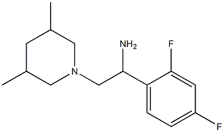 1-(2,4-difluorophenyl)-2-(3,5-dimethylpiperidin-1-yl)ethanamine Structure