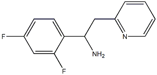 1-(2,4-difluorophenyl)-2-(pyridin-2-yl)ethan-1-amine 结构式