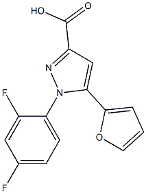  1-(2,4-difluorophenyl)-5-(furan-2-yl)-1H-pyrazole-3-carboxylic acid