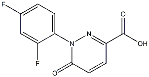 1-(2,4-difluorophenyl)-6-oxo-1,6-dihydropyridazine-3-carboxylic acid,,结构式