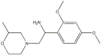 1-(2,4-dimethoxyphenyl)-2-(2-methylmorpholin-4-yl)ethanamine,,结构式