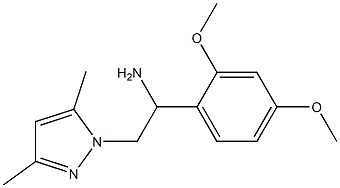 1-(2,4-dimethoxyphenyl)-2-(3,5-dimethyl-1H-pyrazol-1-yl)ethanamine