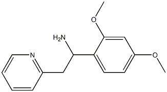 1-(2,4-dimethoxyphenyl)-2-(pyridin-2-yl)ethan-1-amine 结构式