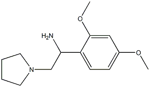 1-(2,4-dimethoxyphenyl)-2-pyrrolidin-1-ylethanamine 化学構造式