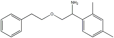 1-(2,4-dimethylphenyl)-2-(2-phenylethoxy)ethan-1-amine 化学構造式