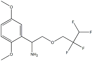 1-(2,5-dimethoxyphenyl)-2-(2,2,3,3-tetrafluoropropoxy)ethan-1-amine Structure