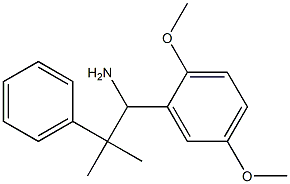 1-(2,5-dimethoxyphenyl)-2-methyl-2-phenylpropan-1-amine,,结构式