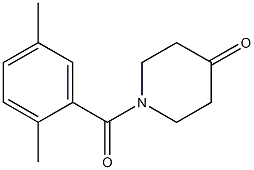 1-(2,5-dimethylbenzoyl)piperidin-4-one,,结构式