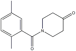 1-(2,5-dimethylbenzoyl)piperidin-4-one Structure