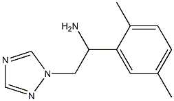1-(2,5-dimethylphenyl)-2-(1H-1,2,4-triazol-1-yl)ethanamine 结构式