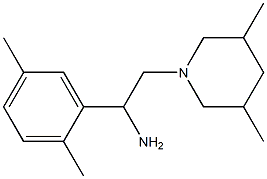  1-(2,5-dimethylphenyl)-2-(3,5-dimethylpiperidin-1-yl)ethan-1-amine