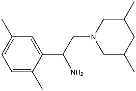 1-(2,5-dimethylphenyl)-2-(3,5-dimethylpiperidin-1-yl)ethan-1-amine