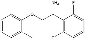 1-(2,6-difluorophenyl)-2-(2-methylphenoxy)ethanamine 化学構造式