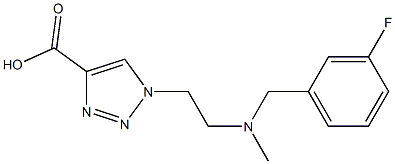  1-(2-{[(3-fluorophenyl)methyl](methyl)amino}ethyl)-1H-1,2,3-triazole-4-carboxylic acid