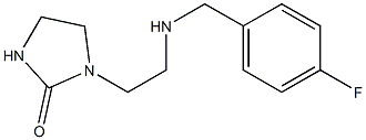 1-(2-{[(4-fluorophenyl)methyl]amino}ethyl)imidazolidin-2-one,,结构式
