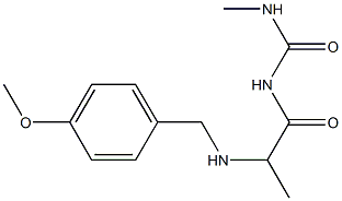 1-(2-{[(4-methoxyphenyl)methyl]amino}propanoyl)-3-methylurea|