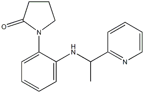 1-(2-{[1-(pyridin-2-yl)ethyl]amino}phenyl)pyrrolidin-2-one Structure