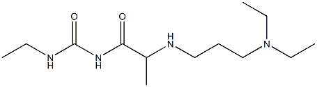 1-(2-{[3-(diethylamino)propyl]amino}propanoyl)-3-ethylurea Structure