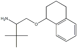 1-(2-amino-3,3-dimethylbutoxy)-1,2,3,4-tetrahydronaphthalene 化学構造式