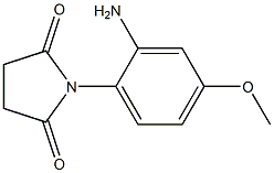 1-(2-amino-4-methoxyphenyl)pyrrolidine-2,5-dione 结构式